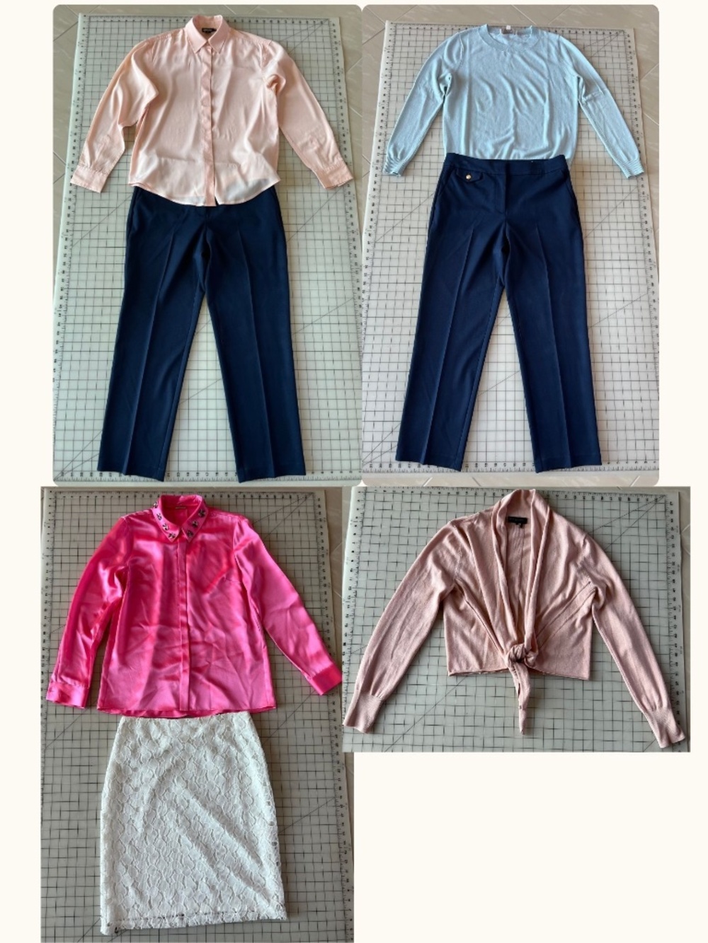 #2986 6-Pc Designer Workwear Lot S/6 Elie Tahari DKNY LOFT Calvin Klein Donnak